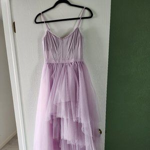 BCBG Max Azria Lavender Tulle Gown Size 8 (Never Worn)